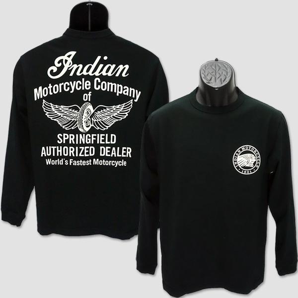インディアン・モーターサイクル　INDIAN MOTORCYCLE　長袖ライダーTシャツ　“FLYING WHEEL” IM69293 | INDIAN MOTOCYCLE