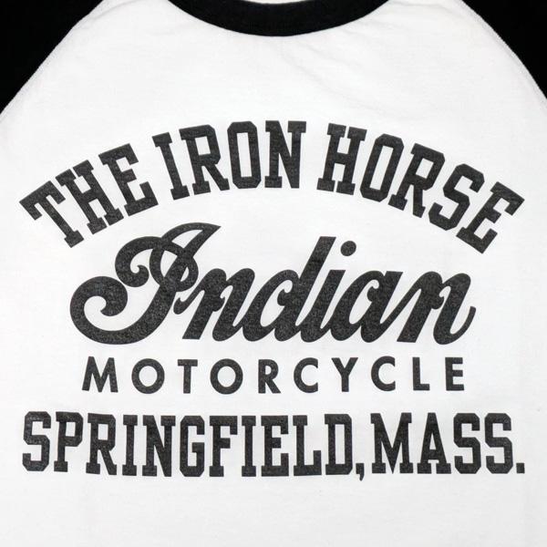 インディアン・モーターサイクル　INDIAN MOTORCYCLE　ベースボールTシャツ　“INDIAN LOGO BASEBALL T-SHIRT” IM69552 | INDIAN MOTOCYCLE | 04
