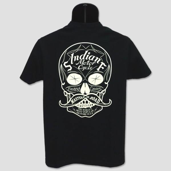 インディアン・モーターサイクル　INDIAN MOTORCYCLE　半袖ライダーＴシャツ　“MUSTCHE SKULL” IM77959 | INDIAN MOTOCYCLE | 02