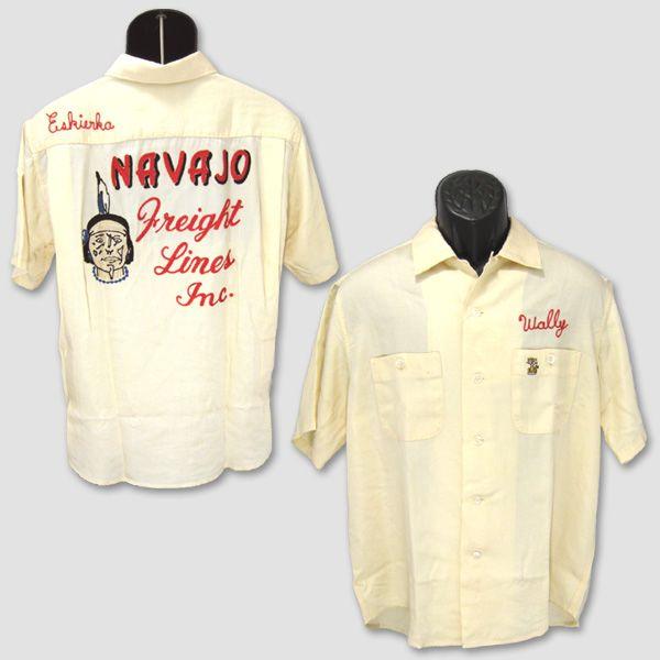 King Louie　レーヨン・ボウリングシャツ　“NAVAJO Freight Lines Inc” | 