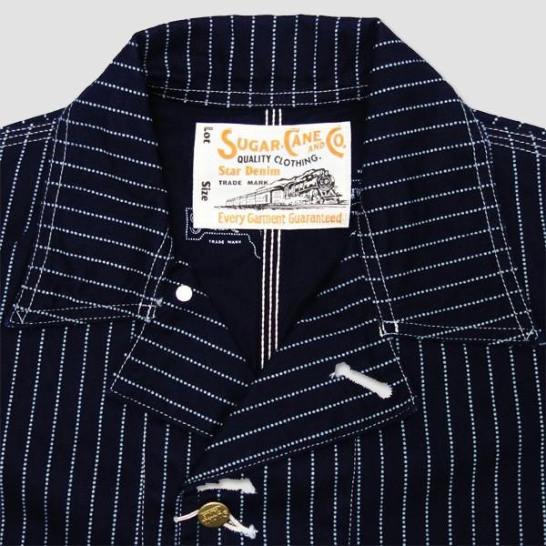 シュガーケーン　SUGAR CANE　ウォバッシュストライプ　ワークコート　“9oz WABASH STRIPE WORK COAT” SC14372 | SUGAR CANE | 05