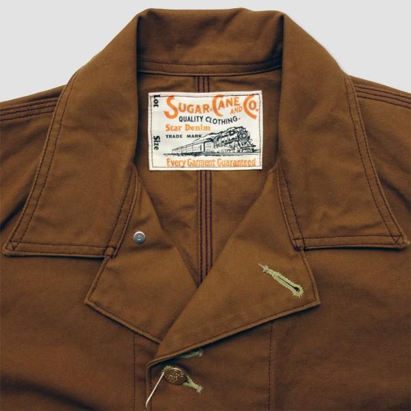シュガーケーン　SUGAR CANE　ブラウンダック　ワークコート　“13oz BROWN DUCK WORK COAT” SC14374 | SUGAR CANE | 06