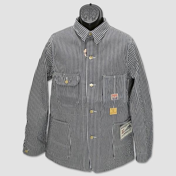 シュガーケーン　SUGAR CANE　11ozヒッコリーストライプ・ワークコート　“11oz HICKORY STRIPE WORK COAT” SC15656 | SUGAR CANE