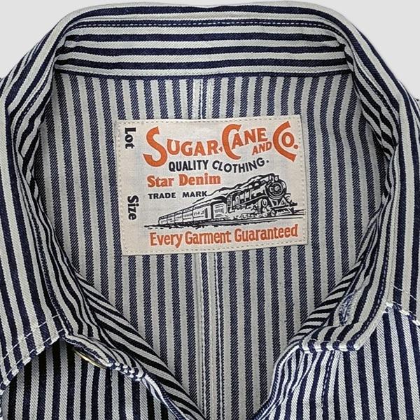 シュガーケーン　SUGAR CANE　11ozヒッコリーストライプ・ワークコート　“11oz HICKORY STRIPE WORK COAT” SC15656 | SUGAR CANE | 04