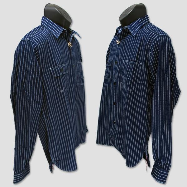 SUGAR CANE　ウォバッシュ・ストライプワークシャツ　“FICTION ROMANCE WABASH STRIPE WORK SHIRT” | SUGAR CANE | 02
