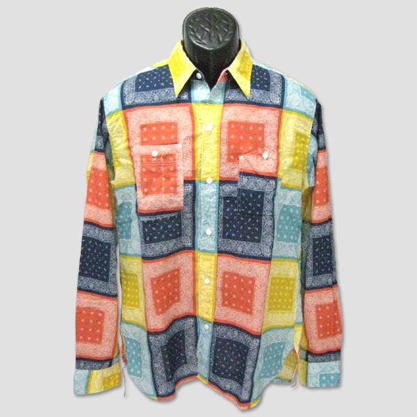 SUGAR CANE　ライトクロスバンダナプリント・ワークシャツ　"Light BANDANNA PRINT WORK SHIRTS" | SUGAR CANE