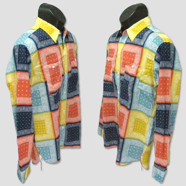 SUGAR CANE　ライトクロスバンダナプリント・ワークシャツ　"Light BANDANNA PRINT WORK SHIRTS" | SUGAR CANE | 02