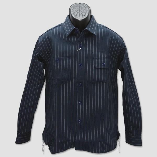 シュガーケーン　SUGAR CANE　長袖ヘリンボーンストライプワークシャツ　“HERRINGBONE STRIPE WORK SHIRT” SC27999 | SUGAR CANE