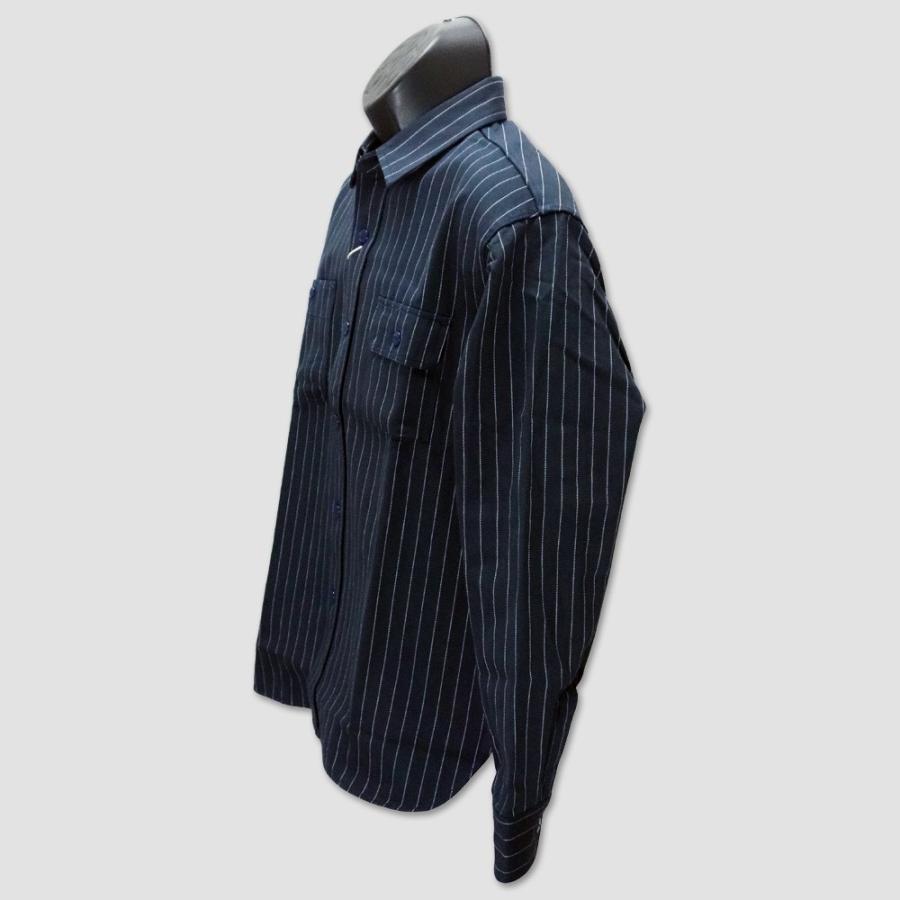 シュガーケーン　SUGAR CANE　長袖ヘリンボーンストライプワークシャツ　“HERRINGBONE STRIPE WORK SHIRT” SC27999 | SUGAR CANE | 03