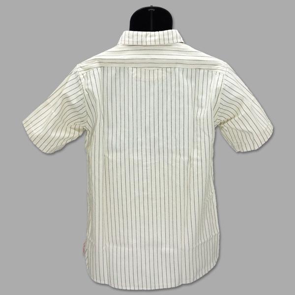 シュガーケーン　SUGAR CANE　ウォバッシュ・ストライプ半袖ワークシャツ　“8.5oz WABASH STRIPE WORK SHIRT” SC37275A | SUGAR CANE | 03