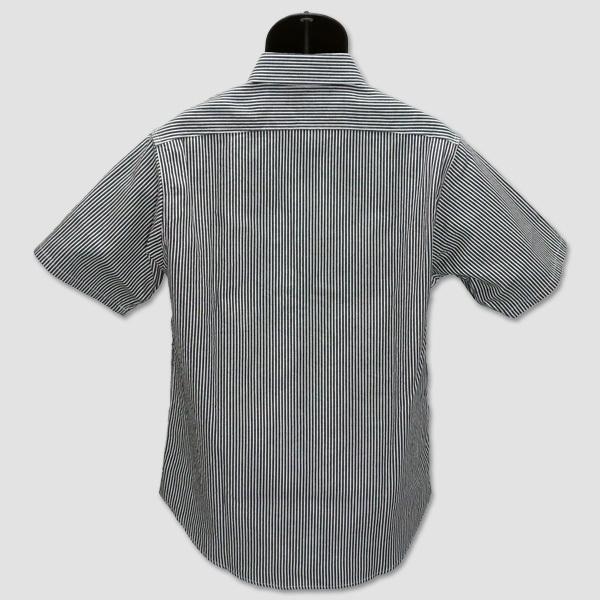 シュガーケーン　SUGAR CANE 半袖ヒッコリーストライプ・ワークシャツ　“SHORT SLEEVE STRIPE WORK SHIRT” SC37944 | SUGAR CANE | 01