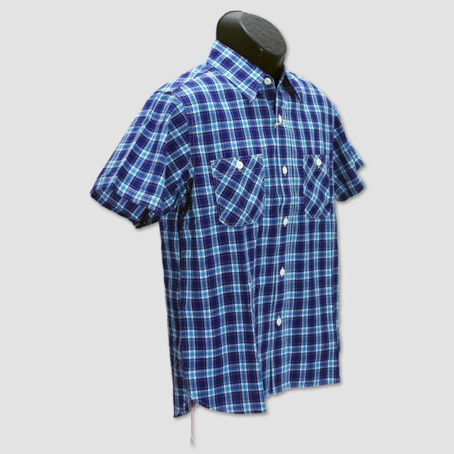 シュガーケイン　SUGAR CANE　半袖ミニチェックワークシャツ　“MINI CHECK S/S WORK SHIRT” SC38157 | SUGAR CANE | 02