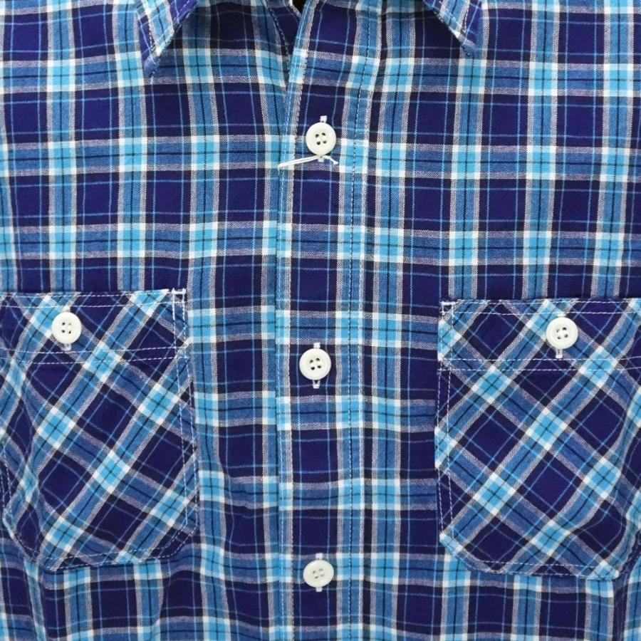 シュガーケイン　SUGAR CANE　半袖ミニチェックワークシャツ　“MINI CHECK S/S WORK SHIRT” SC38157 | SUGAR CANE | 04