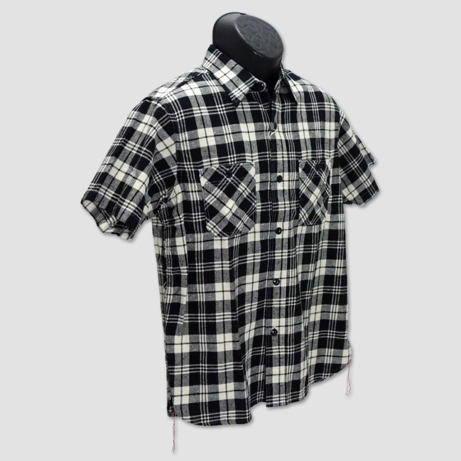 シュガーケイン　SUGAR CANE　半袖ネップツィルチェックワークシャツ　“NEP TWILL CHECK S/S WORK SHIRT” SC38158 | SUGAR CANE | 02
