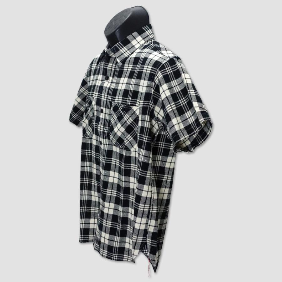 シュガーケイン　SUGAR CANE　半袖ネップツィルチェックワークシャツ　“NEP TWILL CHECK S/S WORK SHIRT” SC38158 | SUGAR CANE | 03