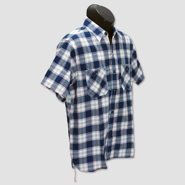 シュガーケーン　SUGER CANE　半袖チェックシャツ　“COTTON LINEN TWILL CHECK SHIRT” SC38692 | SUGAR CANE | 02