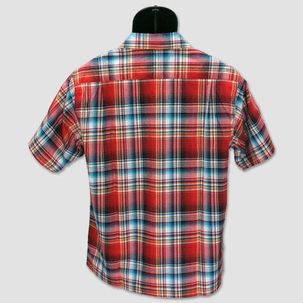 シュガーケーン　SUGAR CANE　マドラスチェック・オープンシャツ　“MADRAS CHECK S/S OPEN SHIRT” SC39123 | SUGAR CANE | 01