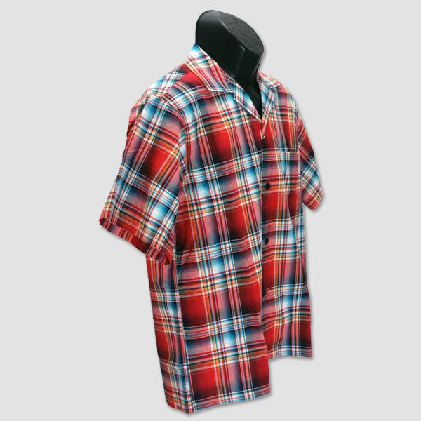 シュガーケーン　SUGAR CANE　マドラスチェック・オープンシャツ　“MADRAS CHECK S/S OPEN SHIRT” SC39123 | SUGAR CANE | 02