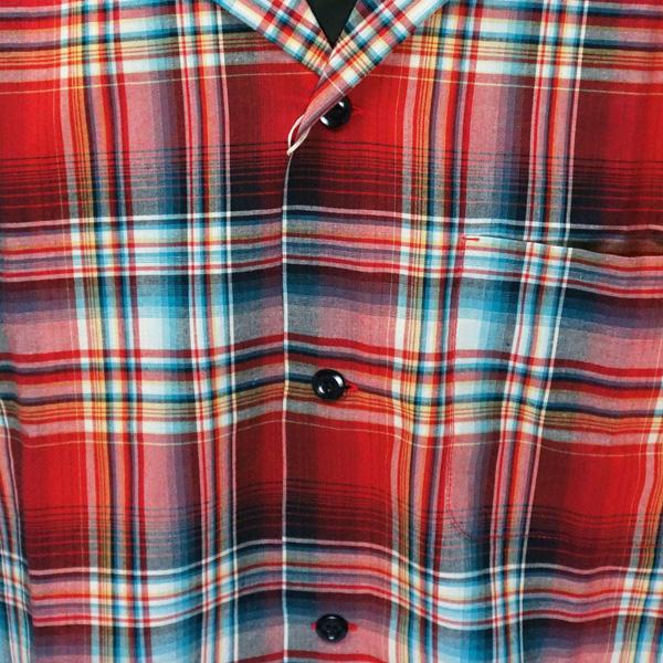 シュガーケーン　SUGAR CANE　マドラスチェック・オープンシャツ　“MADRAS CHECK S/S OPEN SHIRT” SC39123 | SUGAR CANE | 04