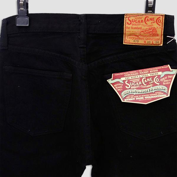 シュガーケーン　SUGAR CANE　ブラックデニム スリム・ジーンズ　“SUGAR CANE BLACK DENIM SLIM JEANS” SC41470 | SUGAR CANE | 05