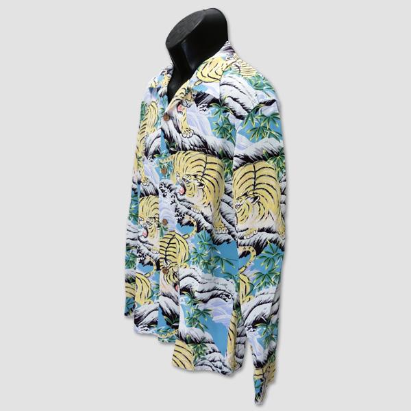 サンサーフ　SUN SURF　長袖レーヨンハワイアンシャツ　“FIGHTING TIGER” SS29004 | SUN SURF | 03