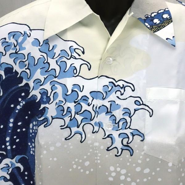 サンサーフ　SUN SURFx北斎アロハシャツ　“神奈川沖浪裏” SS37651 | SUN SURF | 03