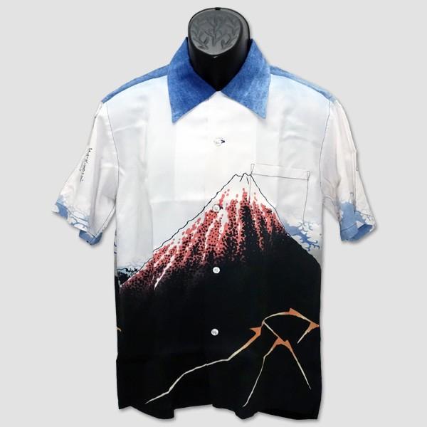 SUN SURF　サン・サーフx葛飾北斎 半袖ハワイアンシャツ SPECIAL EDITION　“北斎・山下白雨” SS38197 | SUN SURF | 01