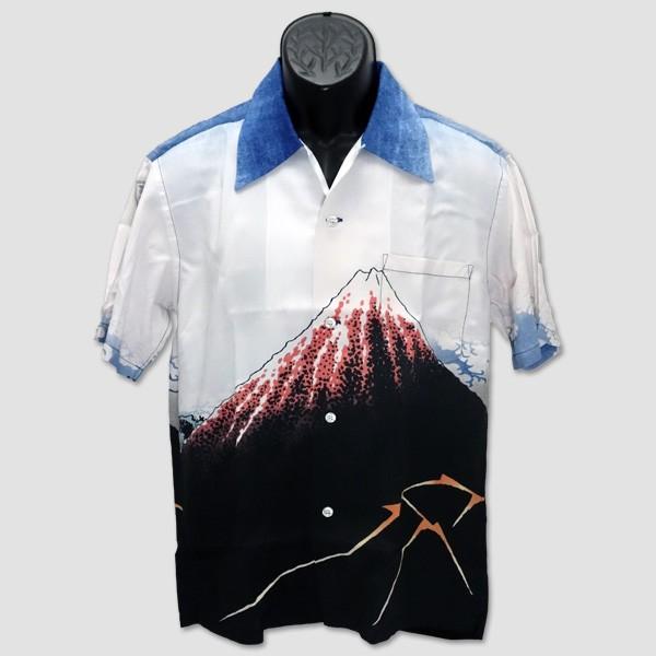 SUN SURF　サン・サーフx葛飾北斎 半袖ハワイアンシャツ SPECIAL EDITION　“北斎・山下白雨” SS38197 | SUN SURF | 06