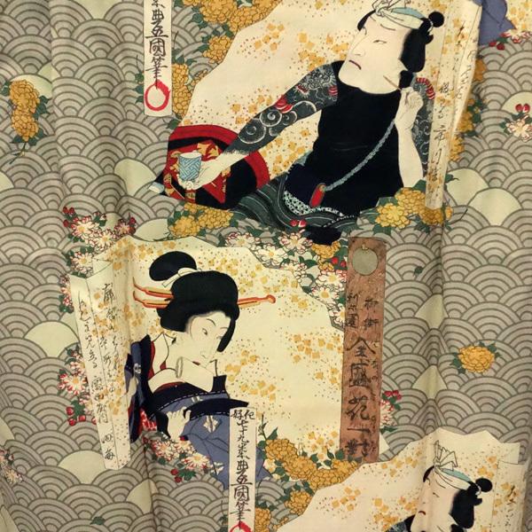 サンサーフ　SUN SURFx三代目歌川豊国 スペシャル・エディション アロハシャツ　“柳街梨園 全盛花一対(やなぎまち ぜんせいはないっつい)” SS38715 | SUN SURF | 05