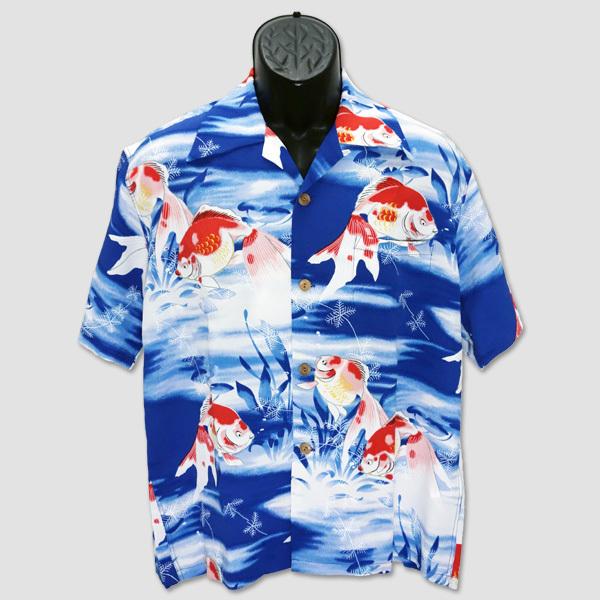 サンサーフ　SUN SURF　半袖和柄ハワイアンシャツ　“GOLD FISH” SS38802 | SUN SURF