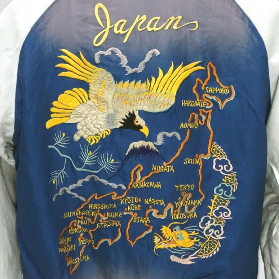 東洋リバーシブル・スカジャン「舞妓×JAPAN MAP」TT14277 サイズL テーラー・トーヨーTAILOR TOYO リバーシブル・スカジャン “舞妓