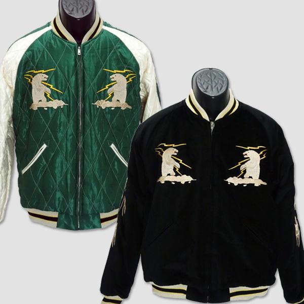 テーラートーヨー　TAILOR TOYO　リバーシブル別珍アラスカマップ・白熊スカジャケット　“POLAR BEARxALASKABMAP” TT15175 | TAILOR TOYO | 01