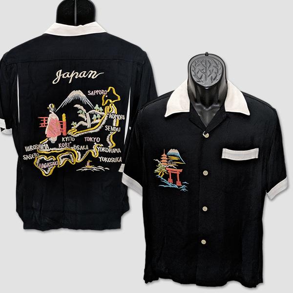 テーラートーヨー　TAILOR TOYO　ボウリング・スカシャツ　“TOYO BOWLING SUKA SHIRT JAPAN MAP” TT39699 | TAILOR TOYO
