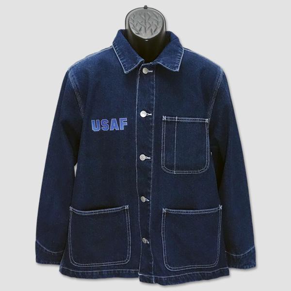 U.A.ミリタリー　“USAF” 12.0オンスデニム　ルーズフィット カバーオールジャケット　“USAF 12.0oz DENIM LOOSE FIT COVER ALL” UA74552 |  | 10
