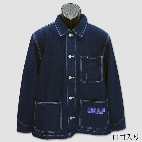 U.A.ミリタリー　“USAF” 12.0オンスデニム　ルーズフィット カバーオールジャケット　“USAF 12.0oz DENIM LOOSE FIT COVER ALL” UA74552 |  | 08