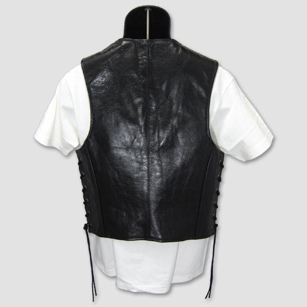 Vanson　レザーベスト“Zippered Vest with lace-up sides ”｜doing｜02