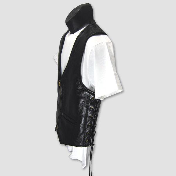Vanson　レザーベスト“Zippered Vest with lace-up sides ” | VANSON | 02