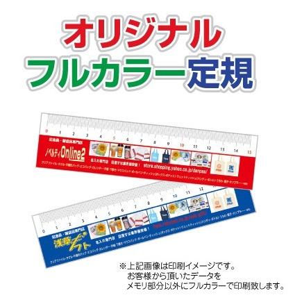 300個から受付 オリジナル定規 両面フルカラー印刷代込み Color Jogi300 堂島広告 通販 Yahoo ショッピング