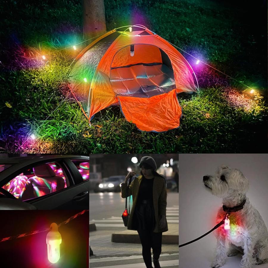 DOKEEP 超ミニLEDライト 4個セット ledランタン カラフル 超軽量