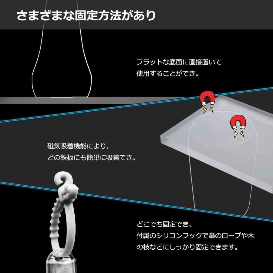 DOKEEP GD2 超ミニ LEDライト 【10個入】 超軽量 11g USB充電式 EDC 高