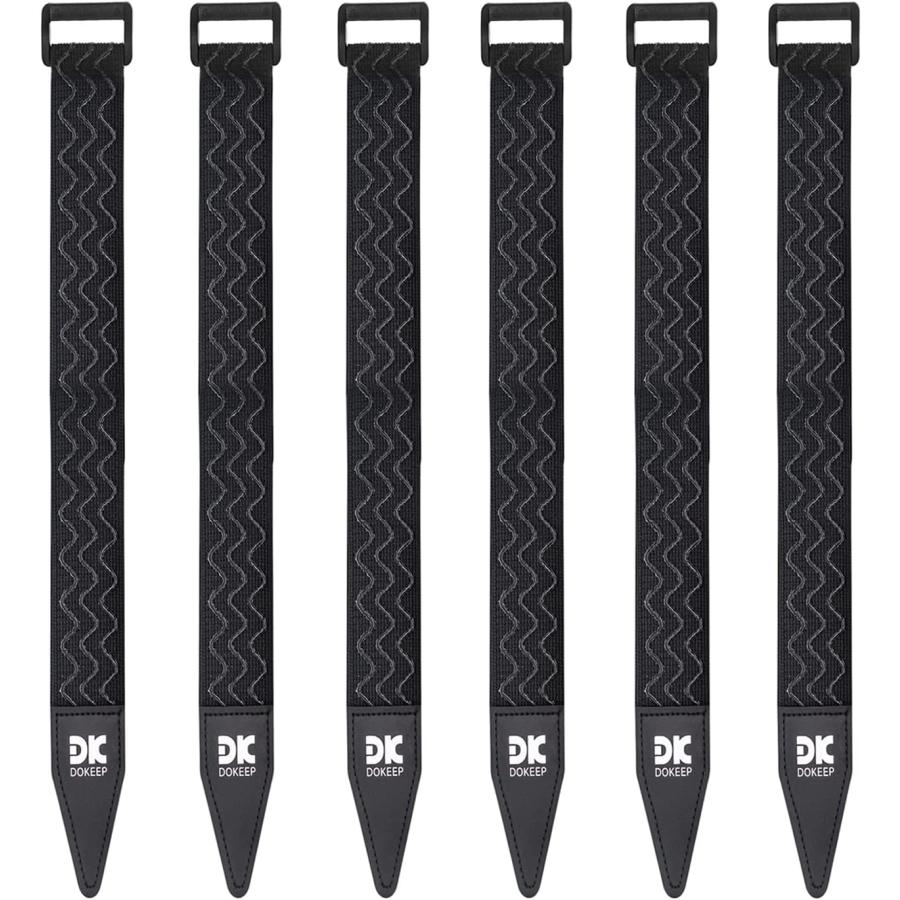 DOKEEP 伸縮ベルト ゴムバンド マジックテープ 結束バンド 固定 荷締め