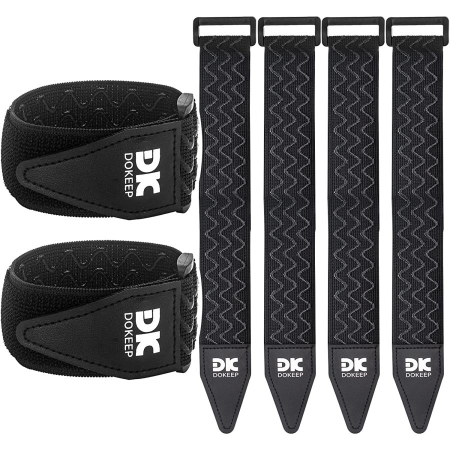 DOKEEP 伸縮ベルト ゴムバンド マジックテープ 結束バンド 固定 荷締め