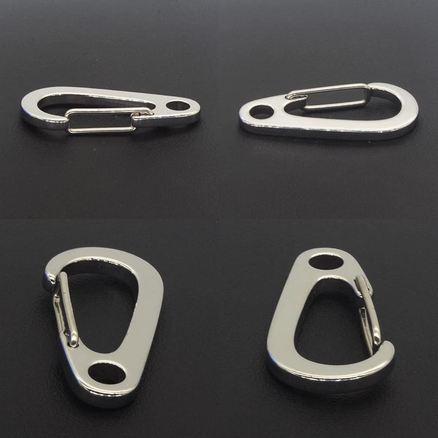 DOKEEP 10個入 カラビナ ミニカラビナ スナップフック SUS420J2