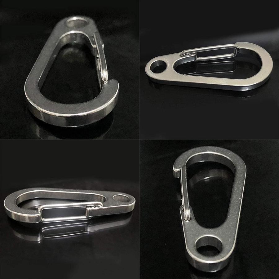 DOKEEP 50個入 カラビナ ミニカラビナ スナップフック SUS420J2