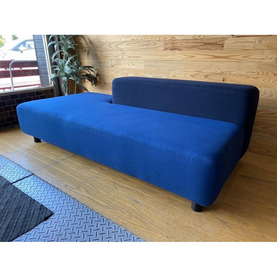 【中古】 無印良品/ソファベンチ/フルカバーリング/インクブルー/ネイビー/W1800/2018年製/リビング/ダイニング/B
