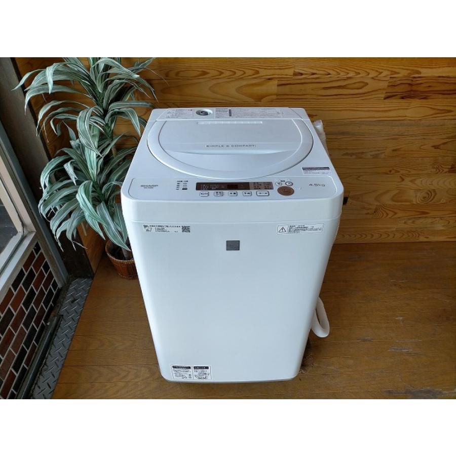 ◎SHARP シャープ　全自動洗濯機　ES-G4E6-KW　4.5kg　2019年製　高濃度洗浄　槽洗浄　ホワイト　単身用　家電  :4000000490647:リサイクルタワー - 通販 - Yahoo!ショッピング