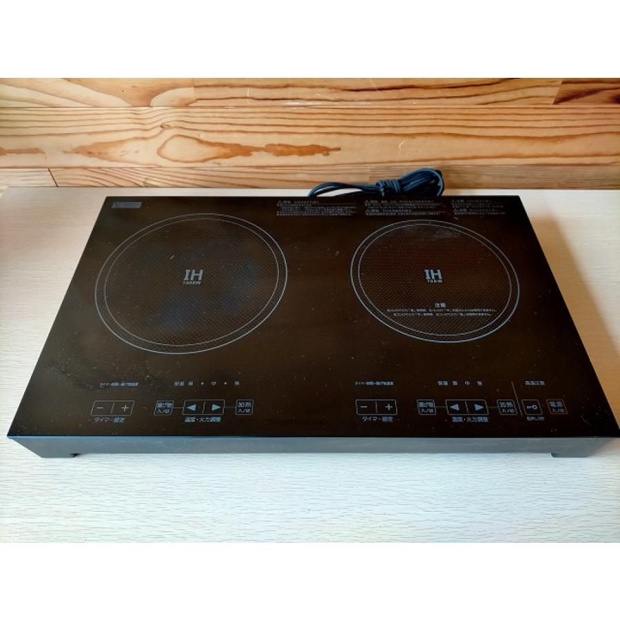 ヤマダ電機 IHクッキングヒーター 2口 YIHE14G2 台付 2021年製