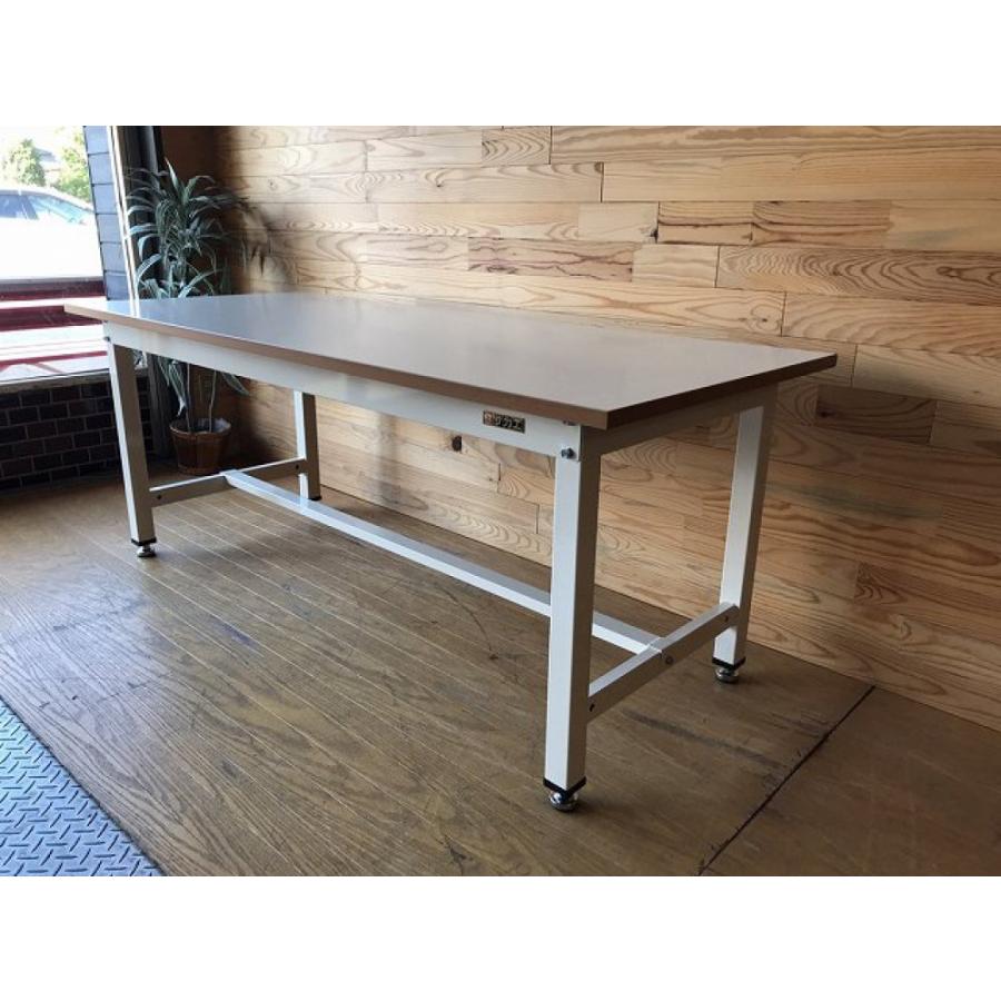 未使用展示品 サカエ 作業台 幅 1800 奥行き750 ホワイト 中量 Kt 工業用 事務用 ワークテーブル ガレージ デスク バンバンイロイロ 通販 Yahoo ショッピング