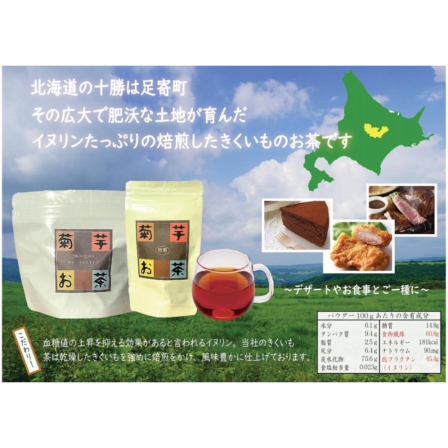 菊芋焙煎茶 ３ｇ ４０包 イヌリンはごぼう茶の15倍 北海道十勝