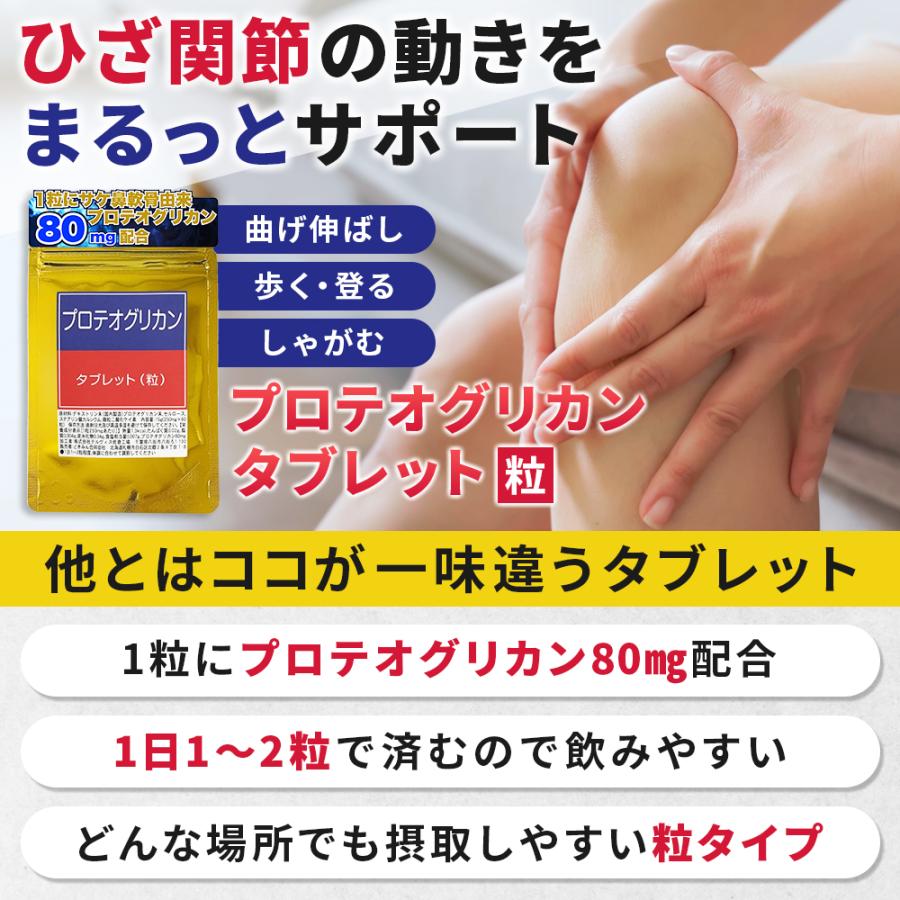 プロテオグリカン タブレット 60粒 1粒にプロテオグリカン80mg配合